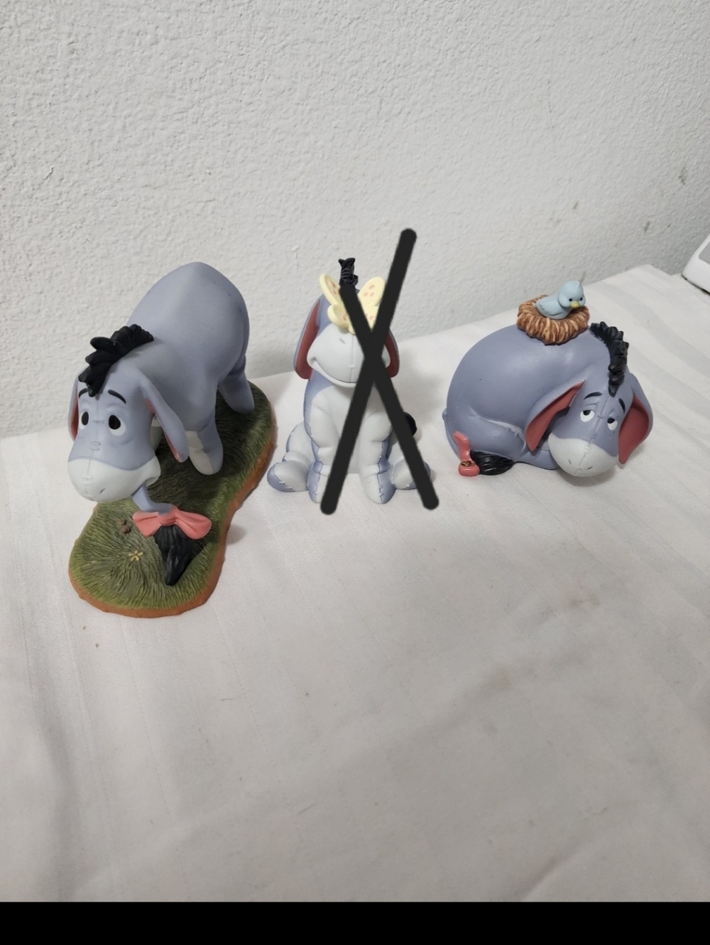 Eeyore Figurine Duo -  Porcelain Collectibles